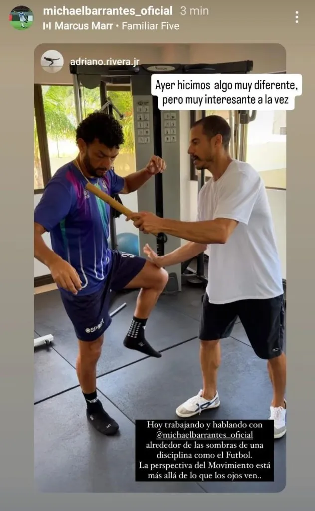 La hitoria de Michael Barrante (Instagram).