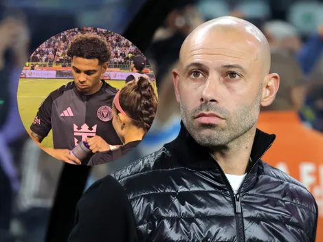 Javier Mascherano propina fuerte revés a David Ruiz en el amistoso de Inter Miami en Honduras