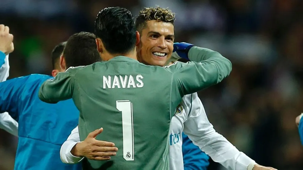 Keylor Navas y Cristiano Ronaldo / Getty