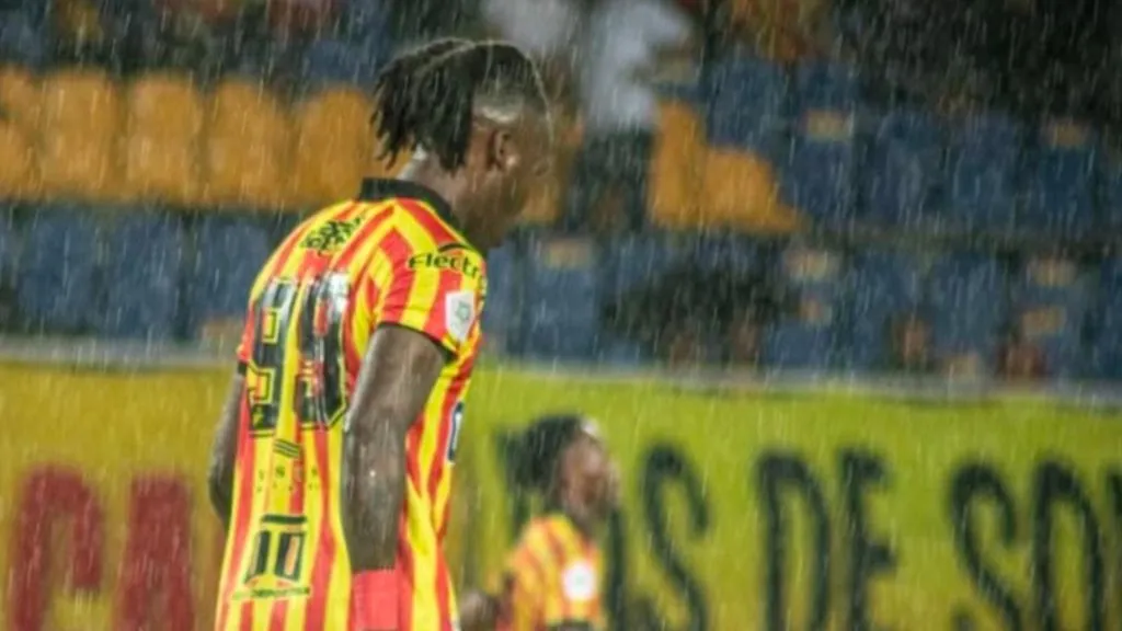 Rubilio Castillo no ha podido anotar en Colombia (Foto: Deportivo Pereira)