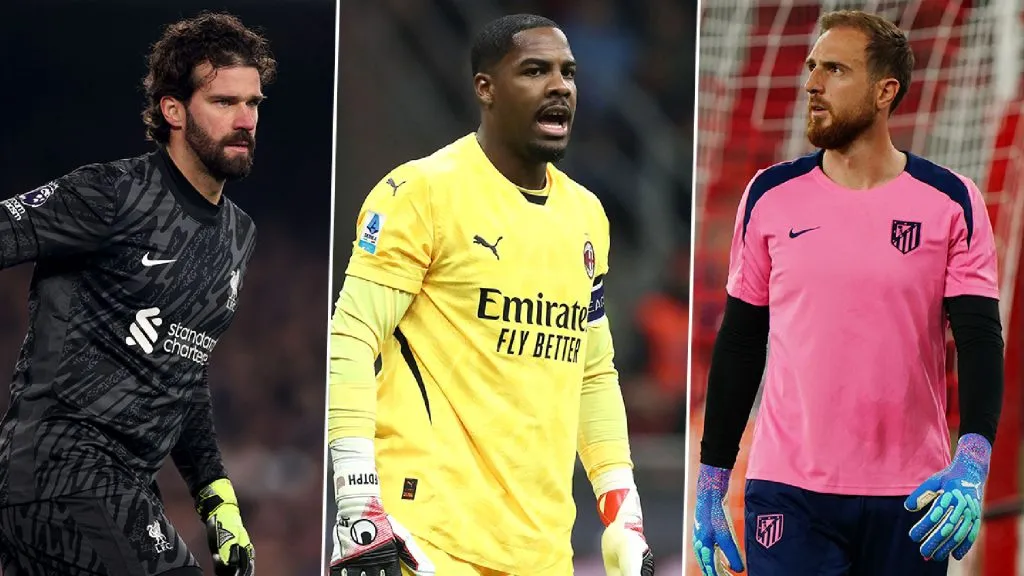 Alisson, Maignan y Oblak, los elegidos por Courtois. (Foto de Getty Images)