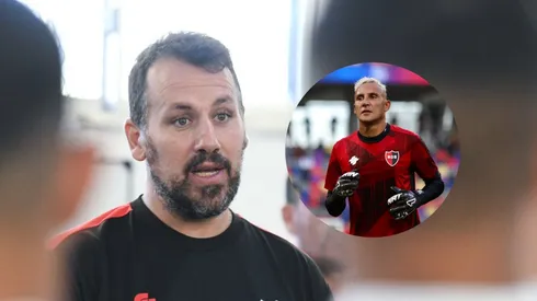 El técnico ya tuvo su primer entrenamiento con el equipo rojinegro.