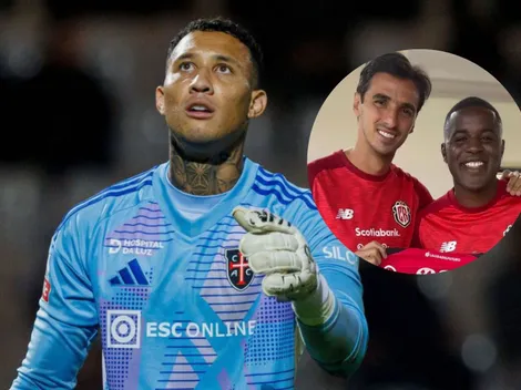 Patrick Sequeira se rodea de Joel Campbell y Bryan Ruiz