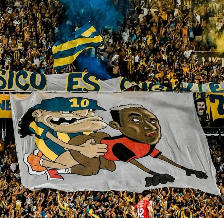 Rosario Central, pancarta en contra de Keylor Navas