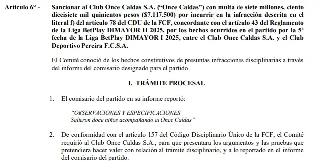 El Comité Disciplinario de la Federación Colombiana de Fútbol no se refirió al tema de racismo de Rubilio Castillo.