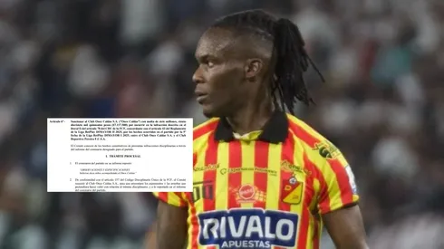 Rubilio Castillo ya conoce la sanción que sufrió el Once Caldas, pero que no tiene nada que ver con su tema de racismo.