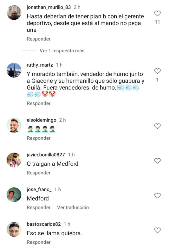(Foto: captura del post de ESPN en Instagram con el tweet de Daniel Murillo)