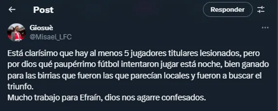 Aficionados de los Pumas en redes.