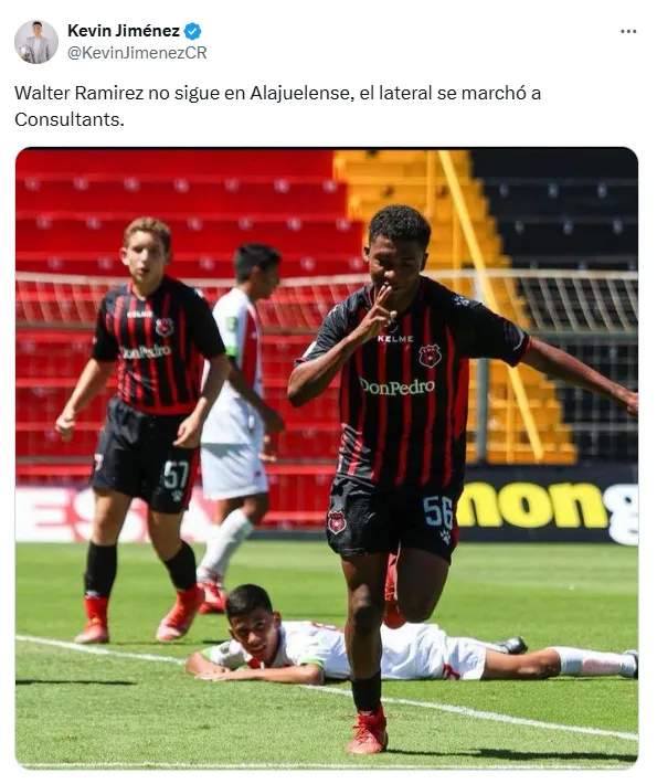 Kevin Jiménez adelantó la información. (x.com)