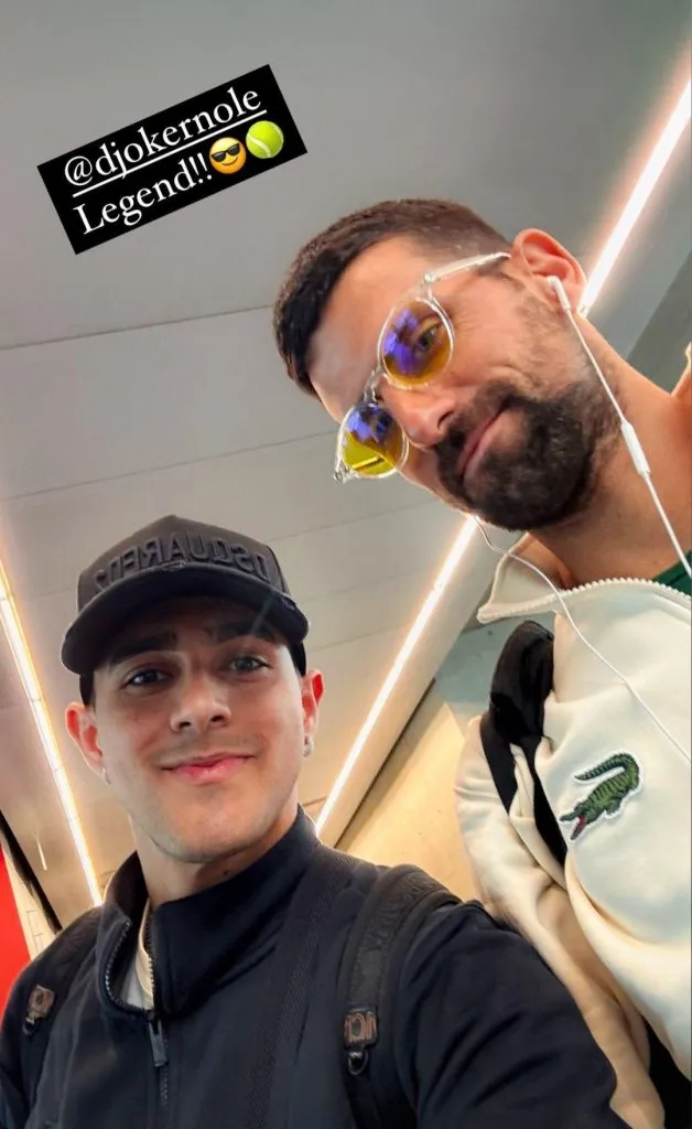 “Leyenda”: la foto que Luis Palma nunca va a olvidar con Novak Djokovic.