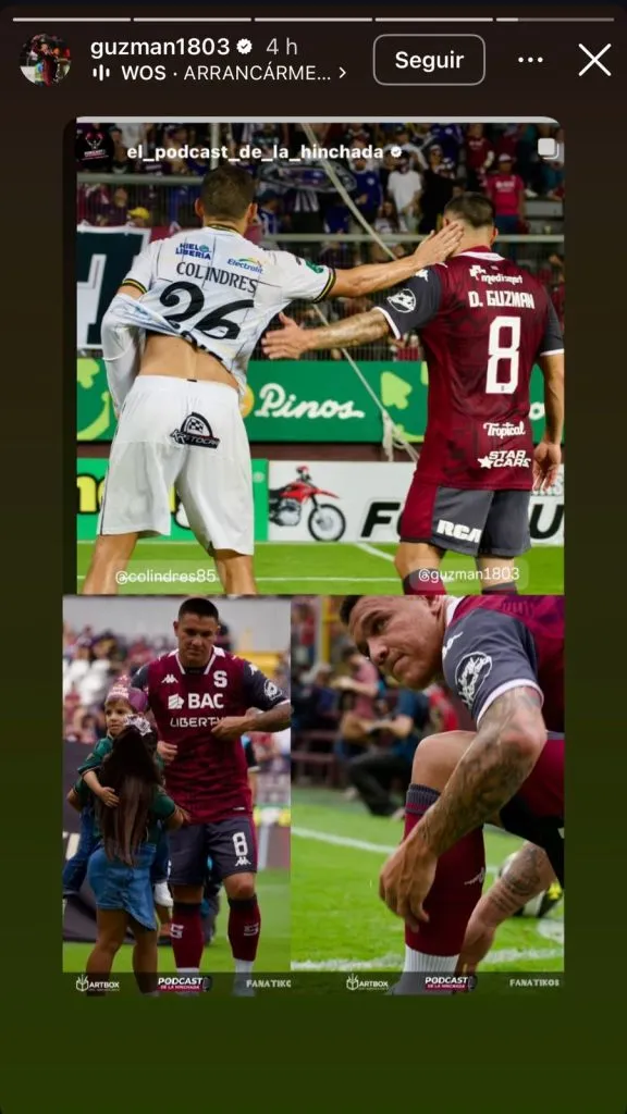 David Guzmán en sus redes sociales