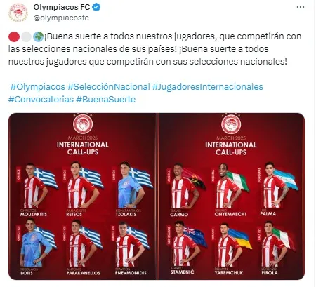 Luis Palma recibio mensaje de Olympiacos antes de la fecha FIFA.