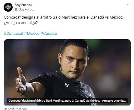 Parte de lo que dicen en México sobre Said Martínez.