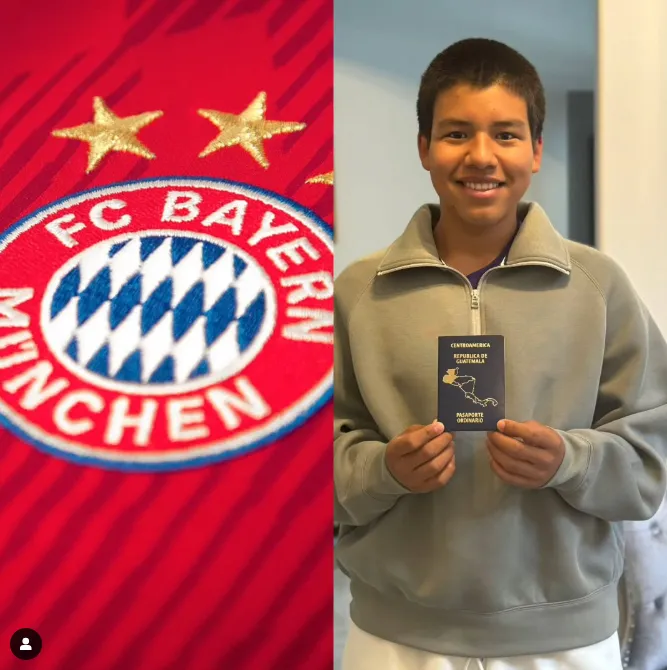 Rogelio con el pasaporte guatemalteco.