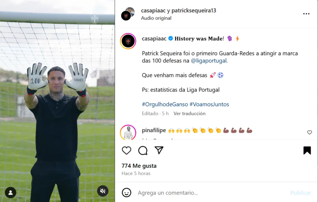 La publicación de Casa Pia.