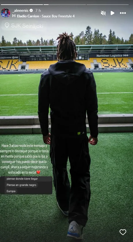 Alenis está cumpliendo su sueño de jugar en Europa.