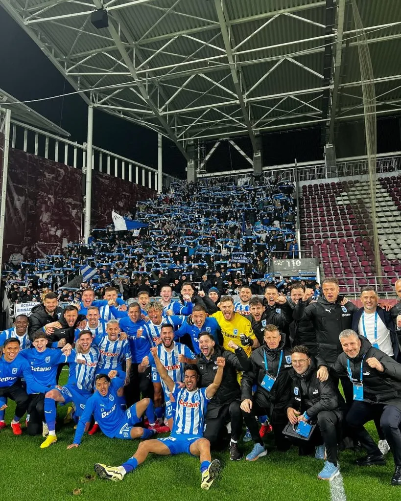 Denil Maldonado celebró el triunfo de su equipo este sábado. (Foto: U Craiova Instagram)