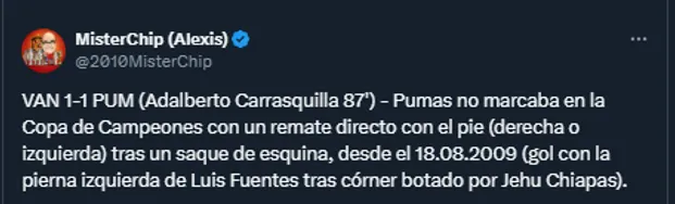 MisterChip en su cuenta oficial de X.