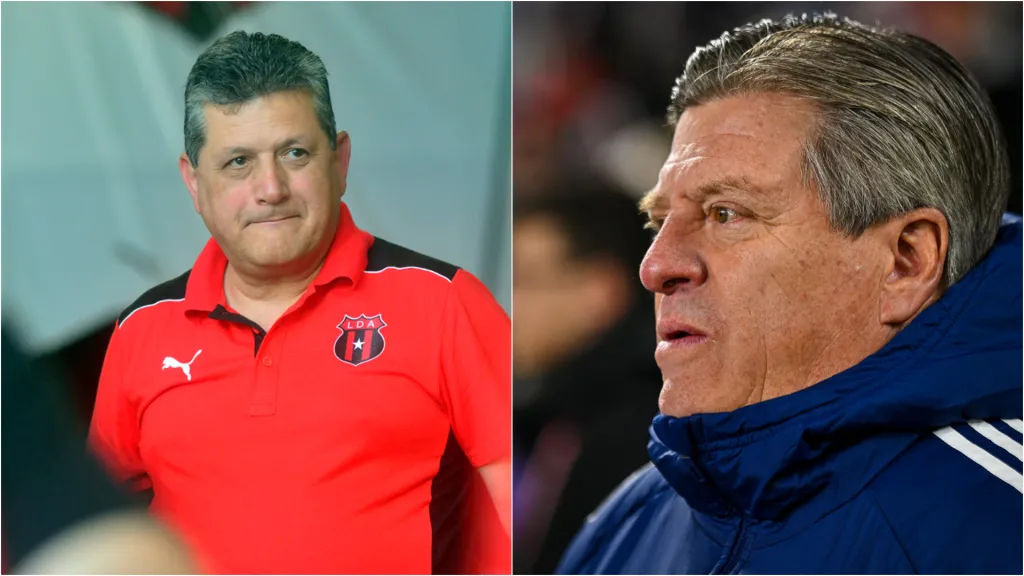 El ex presidente de Alajuelense cruzó al “Piojo” Herrera. (Foto: Rafael Pacheco Granados y AFP)