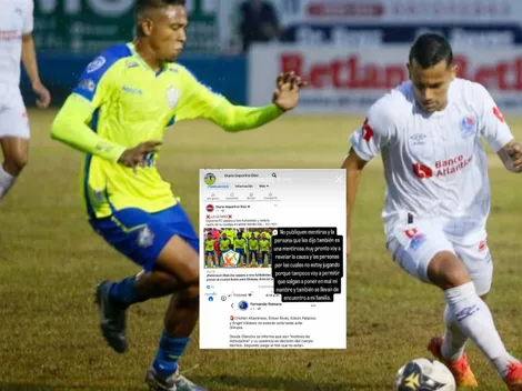 Futbolista explota contra medios hondureños y amenaza con revelar toda la verdad