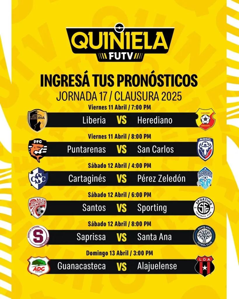 Los partidos de este fin de semana.