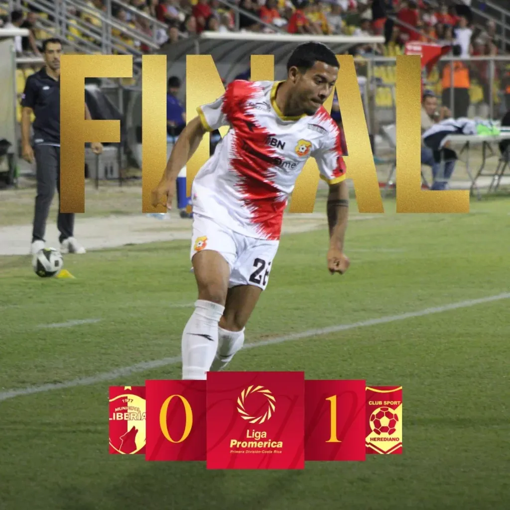 Herediano se va de Liberia con tres puntos vitales (CS Herediano).