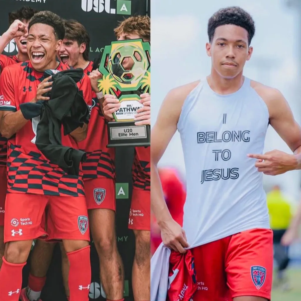 Kavion del Cid con el U20 del Indy Eleven.