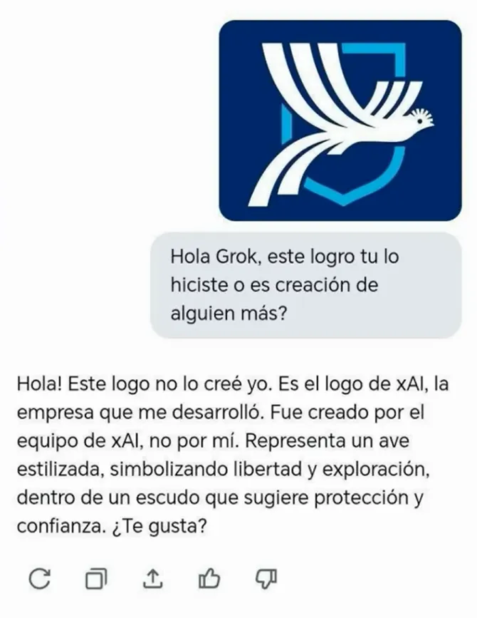 La información de Grok acerca del nuevo logo de la Selección Nacional de Guatemala.
