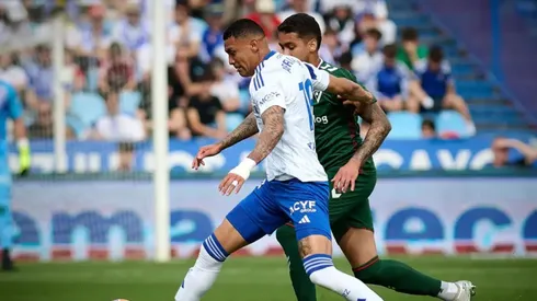 Kervin Arriaga estará muy feliz con la victoria del Real Zaragoza.