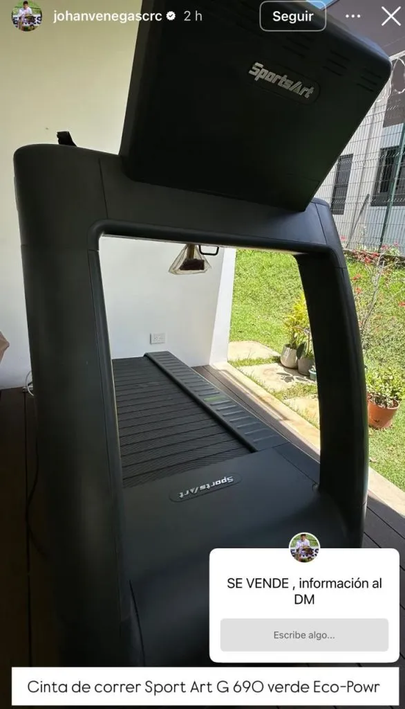 La primera publicación de Johan Venegas.