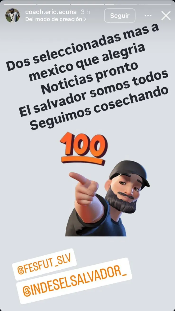 Eric Acuña confirma la noticia que alegra a todos en El Salvador.