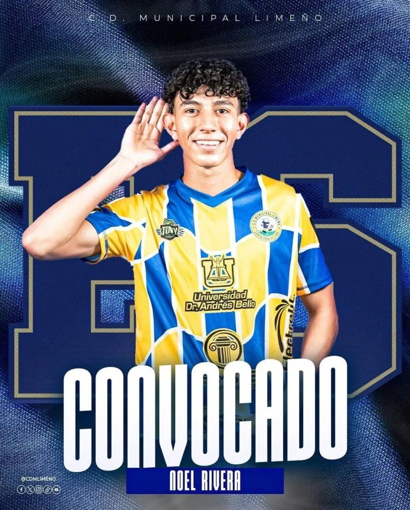 La imagen que compartió Municipal Limeño sobre la convocatoria de Noel Rivera.