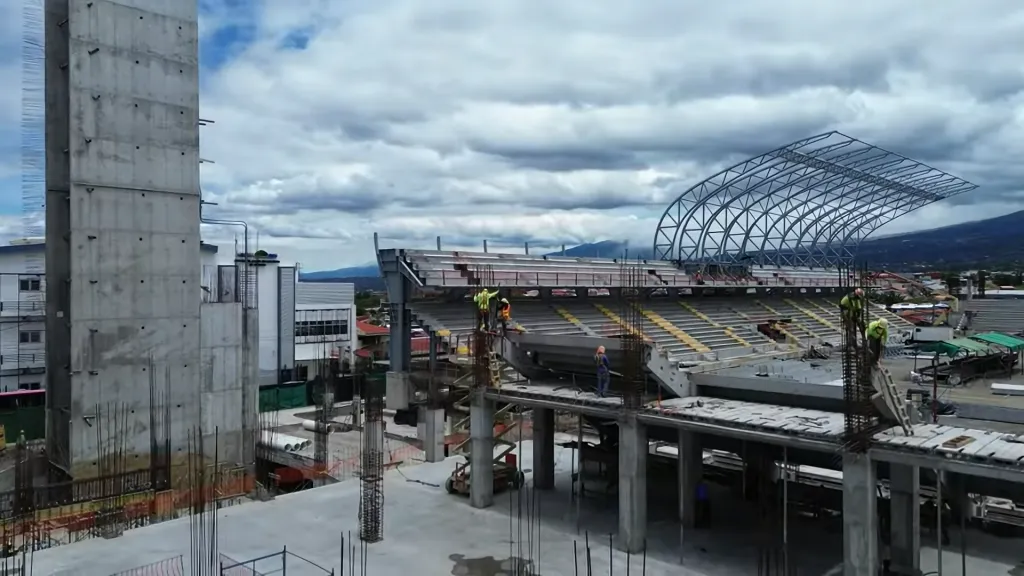 Así se encuentra hasta el momento el nuevo estadio.