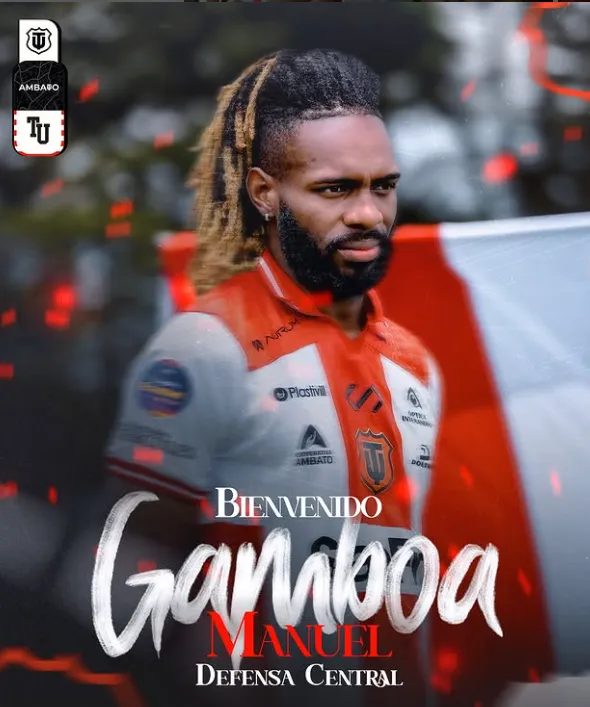 La imagen que publicó Técnico Universitario para darle la bienvenida a Gamboa.