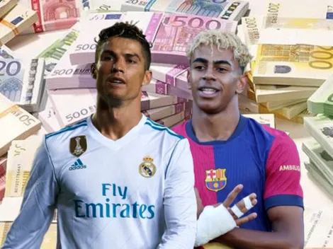 CR7 ganaba 25 millones de euros en el Madrid, esto gana Yamal en Barcelona