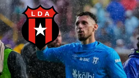 Washington Ortega le habla a Alajuelense.