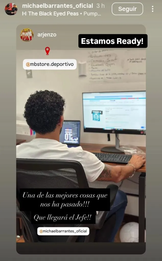 Michael Barrantes trabaja en su futuro. (Instagram)