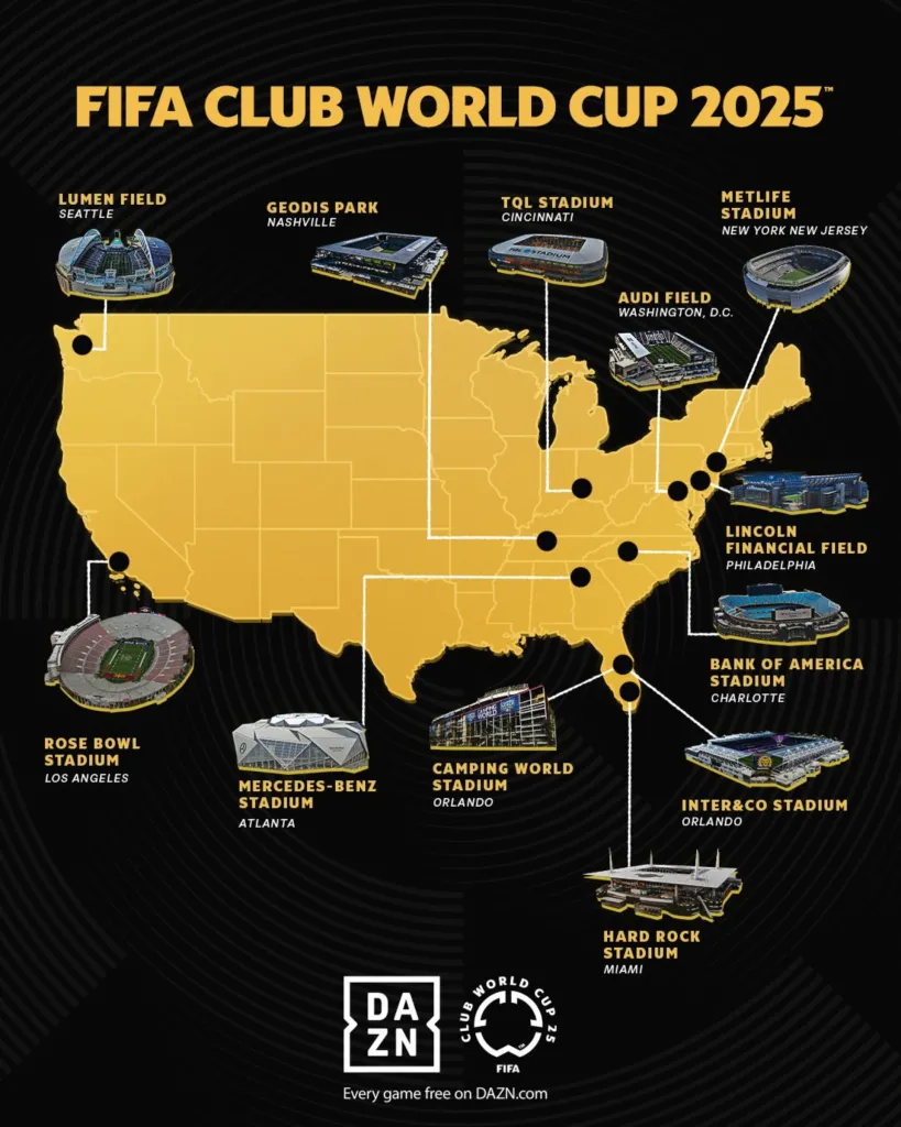 Los estadios en los que se disputará el Mundial de Clubes.