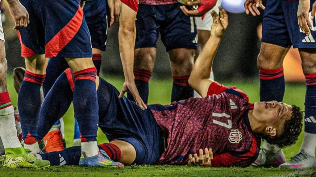 Warren Madrigal sufrió una grave lesión.