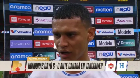 Kervin Arriaga dio la cara tras la humillante derrota de Honduras en Copa Oro 2025.