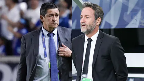 Frente a las cámaras: Luis Fernando Tena se planta contra Thomas Christiansen tras la derrota de Guatemala ante Panamá.