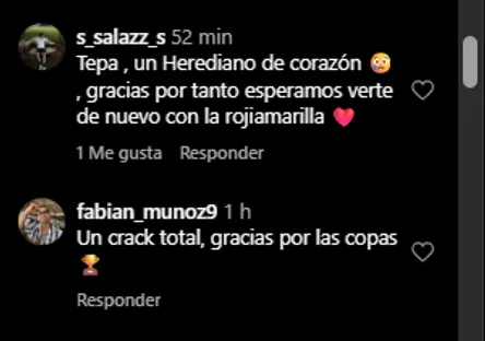 Hinchas de Herediano en las redes sociales