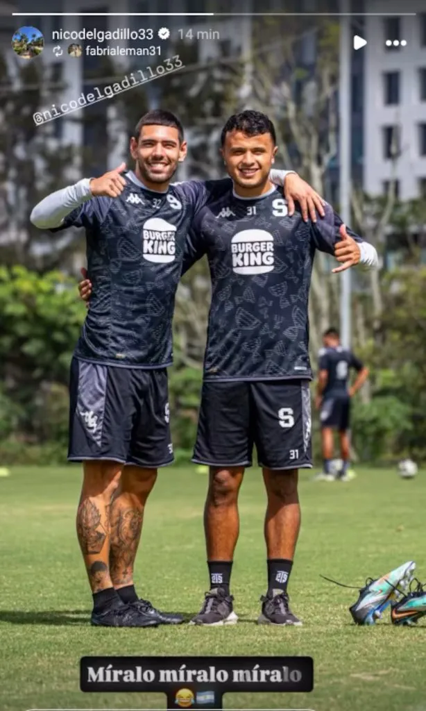 La publicación de Nicolas Delgaillo.