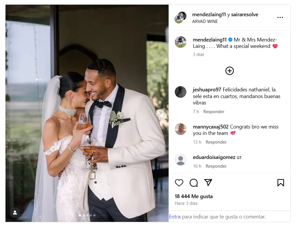 El delantero brindó tranquilidad a Guatemala con su reciente publicación.