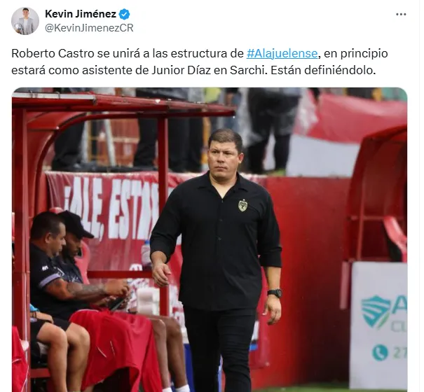 La información de Kevin Jiménez en X.