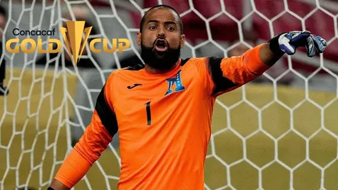 Edrick Menjívar celebró la clasificación de Honduras a las semifinales de la Copa Oro 2025.