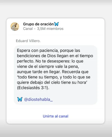 El mensaje de Cristopher Núñez (Instagram).