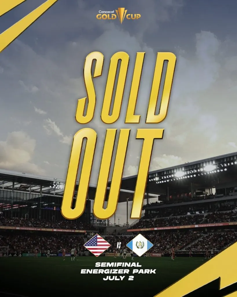 Entradas agotadas para el partido entre Guatemala y Estados Unidos. (Foto: Concacaf)