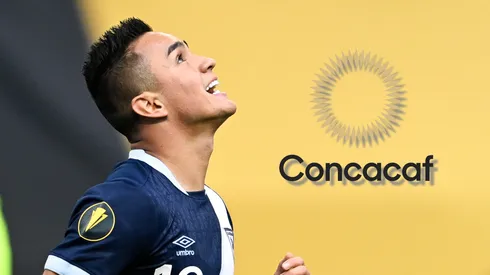 MINNEAPOLIS, MINNESOTA - JUNE 29: Óscar Santis #18 of Guatemala reacts after missing a shot on goal in the first half of the match against Canada at U.S. Bank Stadium on June 29, 2025 in Minneapolis, Minnesota. (Photo by Stephen Maturen/Getty Images)