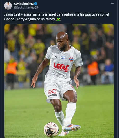 Kevin Jiménez en su cuenta oficial de X.